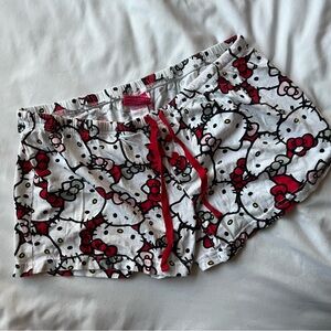 Hello Kitty White and Red Pajama Shorts